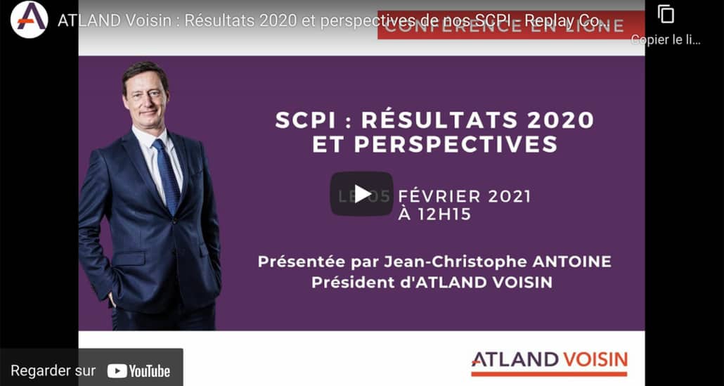 Le "Replay" : Altand Voisin, performances SCPI 2020 et perspectives